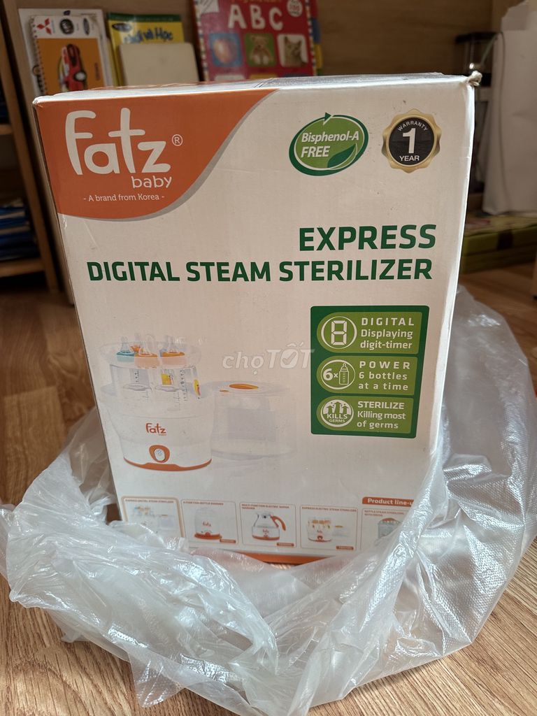 Máy tiệt trùng bình sữa Fatz Baby hơi nước. Mua bán Mẹ và bé tại Quận Thanh Khê Đà Nẵng được đăng bởi Ly hình 1