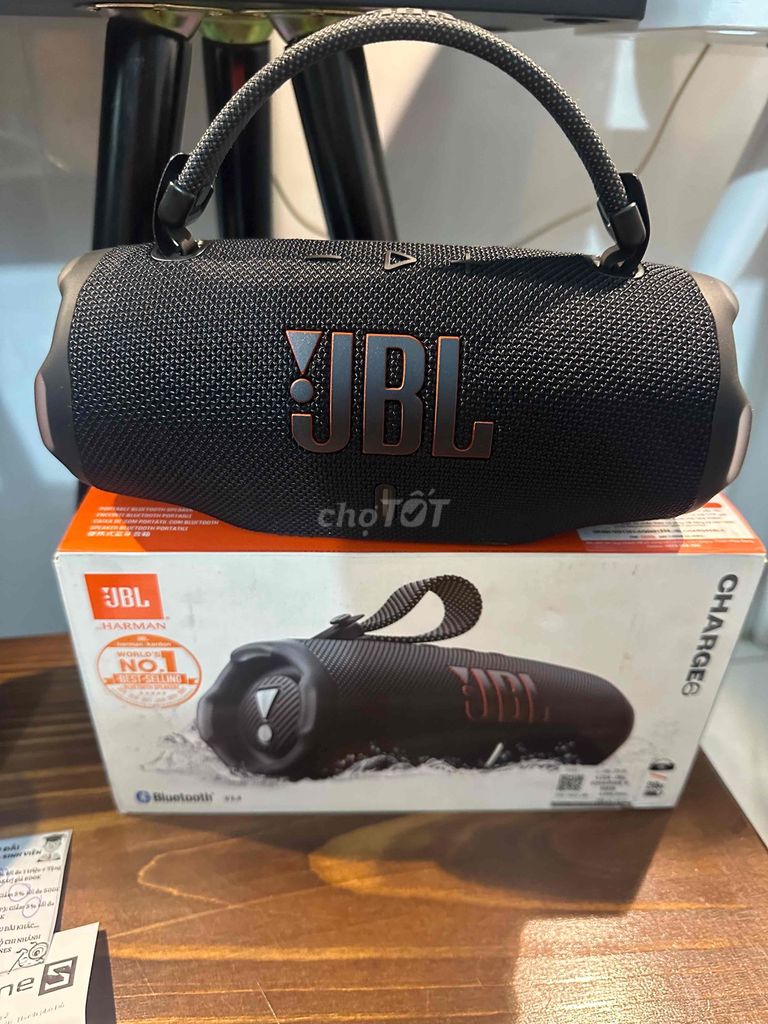 Loa Bluetooth JBL Charge 6 Đen Mới. Mua bán Tivi, Âm thanh tại Quận 12 Tp Hồ Chí Minh được đăng bởi Loa Lướt Chính Hãng hình 1