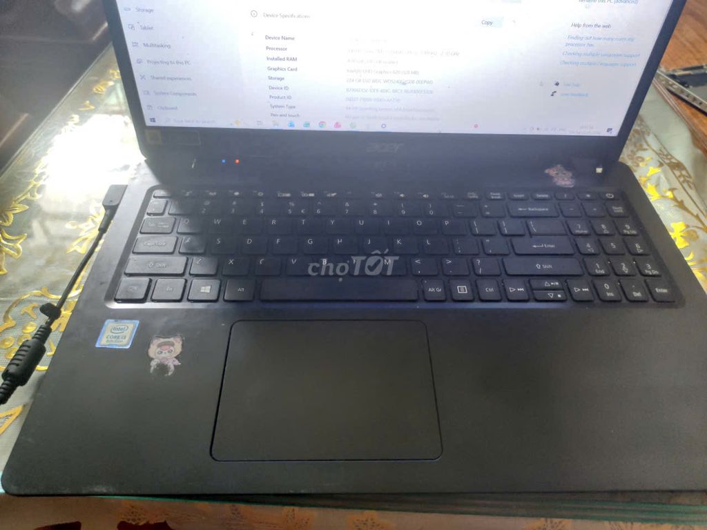 Acer Aspire A315-54 i3-8145U 4GB/224GB. Mua bán Laptop tại Thành phố Thủ Đức Tp Hồ Chí Minh được đăng bởi Nguyen hình 1