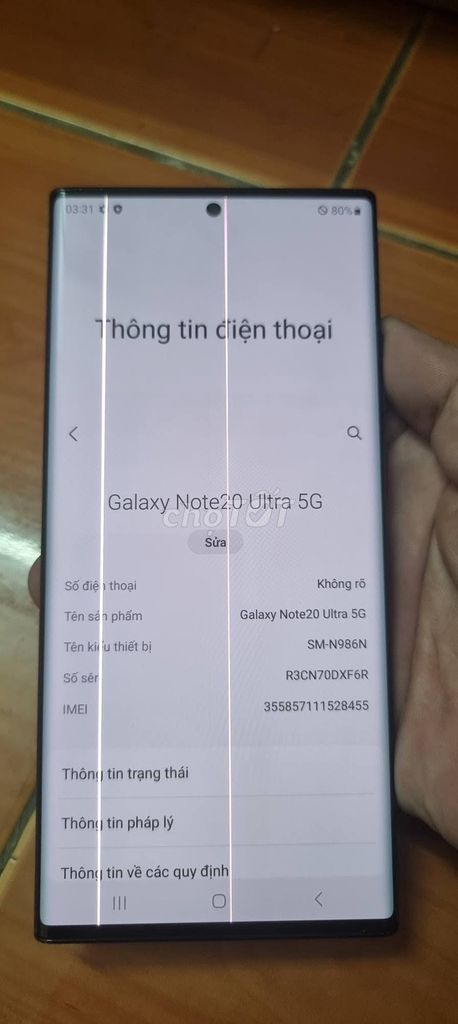 Samsung Note 20 Ultra 5G 12GB/256GB Đen. Mua bán Điện thoại tại Quận 1 Tp Hồ Chí Minh được đăng bởi Hội Đồ Điện Tử hình 1