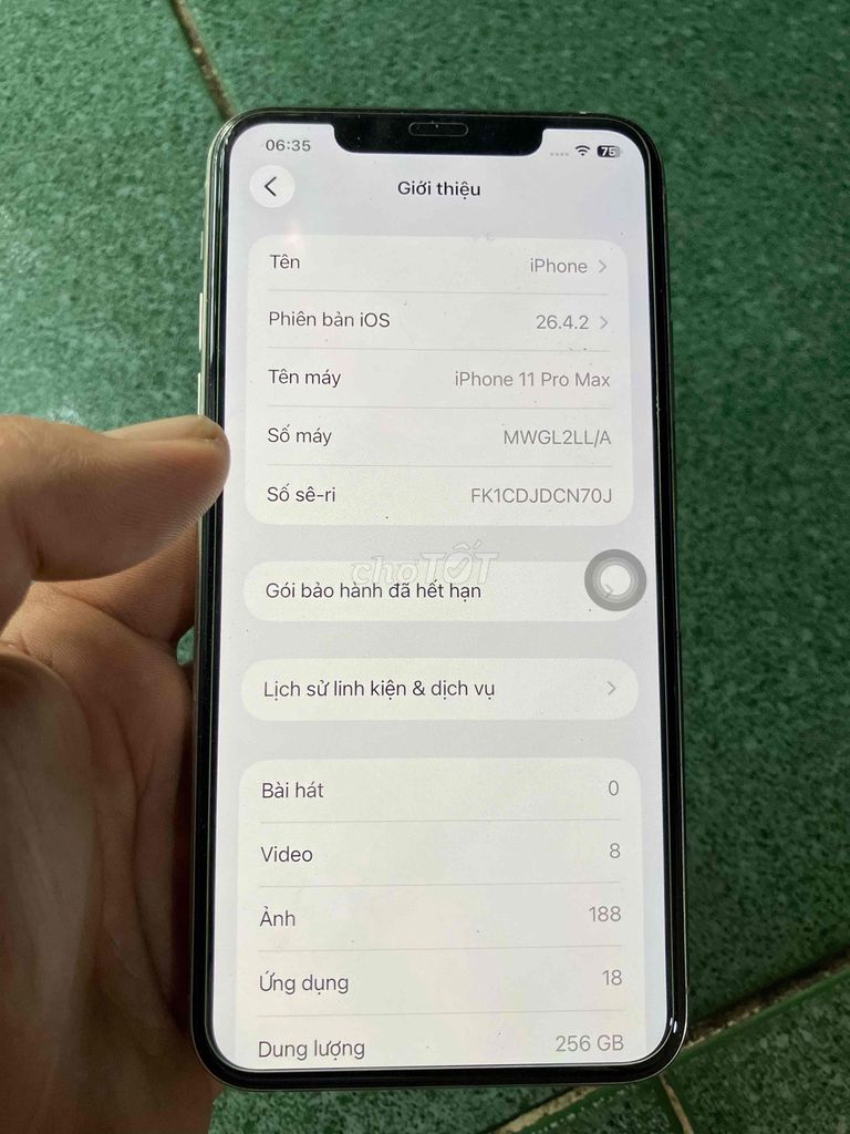 iPhone 11 Pro Max 256GB Trắng. Mua bán Điện thoại tại Thành phố Dĩ An Bình Dương được đăng bởi An hình 1
