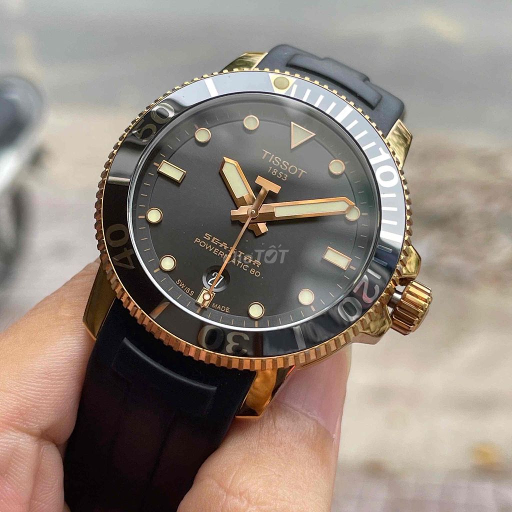 Tissot Seastar 1000 blackrose full box