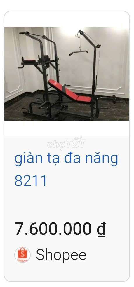 Giàn tạ đa năng Zasami SGD 8211 Kim loại, da. Mua bán Đồ thể thao, Dã ngoại tại Thành phố Biên Hòa Đồng Nai được đăng bởi Lam Vu hình 1