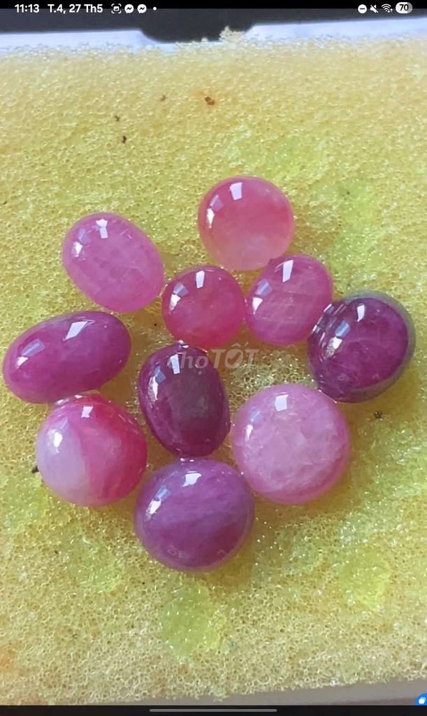 Đá quý Ruby thiên nhiên Lục Yên. Mua bán Đồ sưu tầm, đồ cổ tại Quận 12 Tp Hồ Chí Minh được đăng bởi Hùng Tuấn hình 1