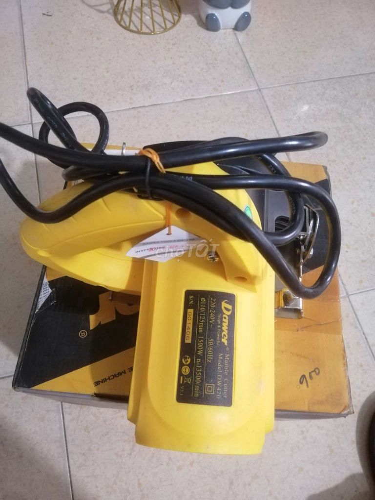 Máy cắt gạch Dawer DW420 Vàng Trung Quốc. Mua bán Đồ chuyên dụng, Giống nuôi trồng tại Quận 12 Tp Hồ Chí Minh được đăng bởi Trần Thanh Hải hình 1