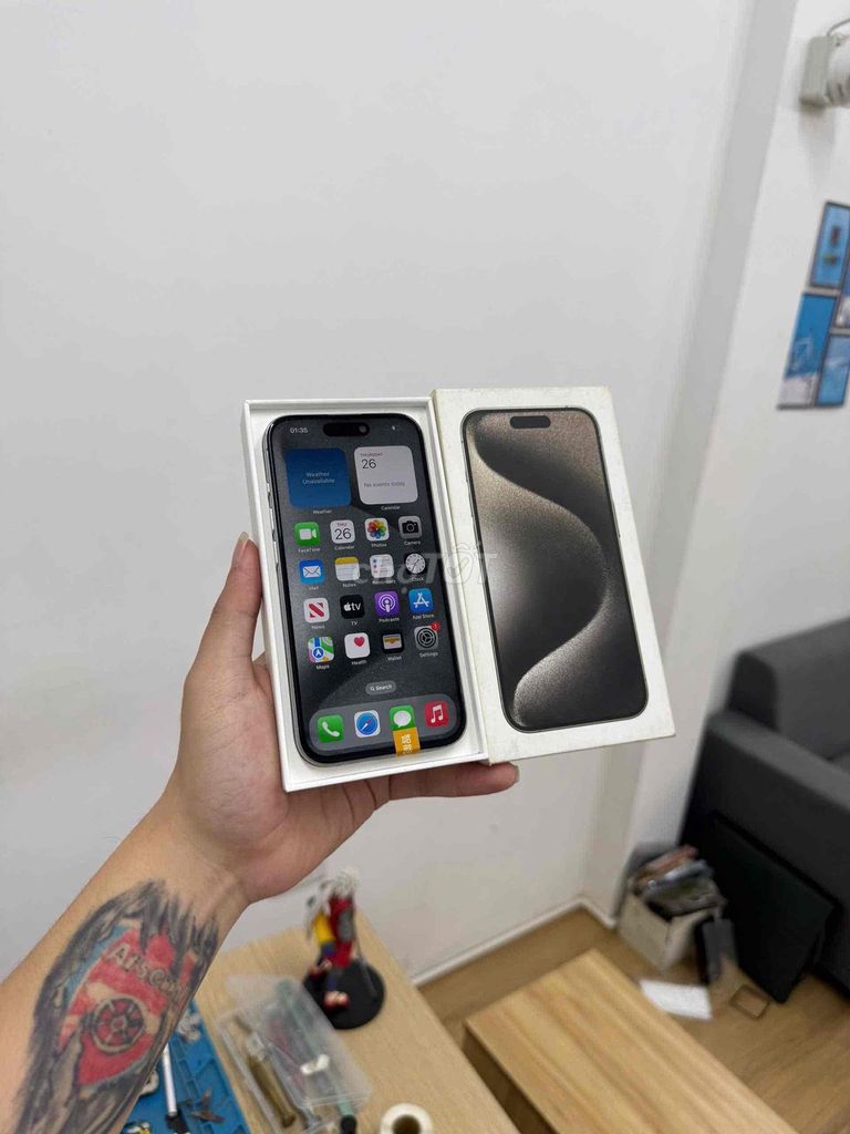 iPhone 15 Pro 512GB Xám. Mua bán Điện thoại tại Quận Đống Đa Hà Nội được đăng bởi KT Hà Nội Mobile hình 1