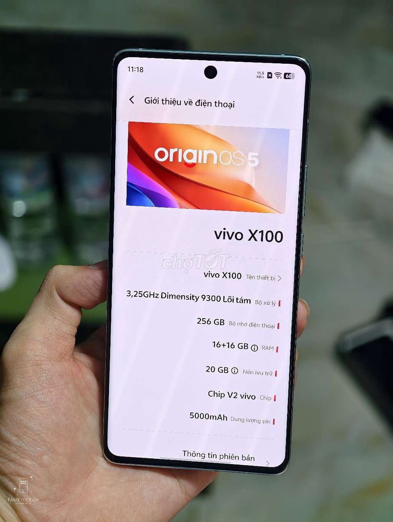 Vivo X100 16/256GB Xanh máy trần k sạc.. Mua bán Điện thoại tại Thành phố Thủ Đức Tp Hồ Chí Minh được đăng bởi NANI MOBILE hình 1