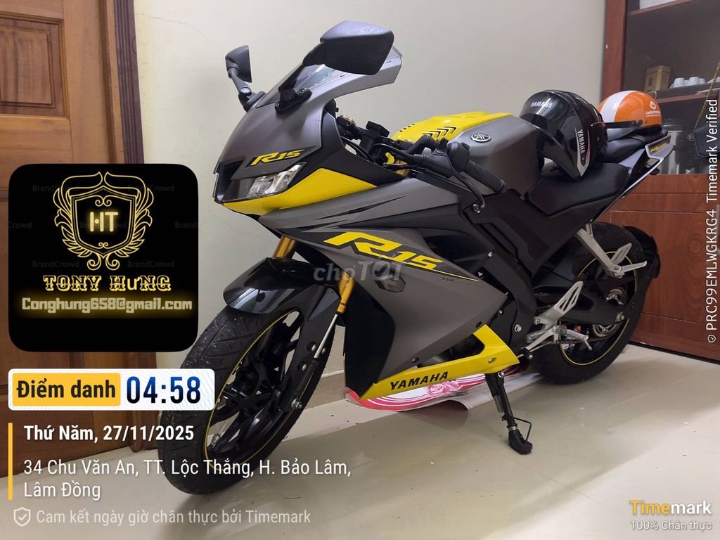 Yamaha R15 2020 Vàng xám. Mua bán Xe máy tại Huyện Bảo Lâm Lâm Đồng được đăng bởi Tony Hưng hình 1