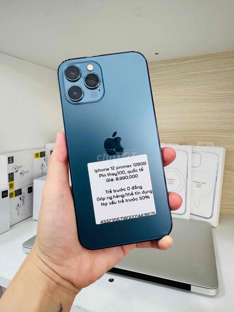 Apple iPhone 12 Pro Max 128GB Xanh. Mua bán Điện thoại tại Thành phố Long Xuyên An Giang được đăng bởi Ngân KNmobile An Giang  hình 1