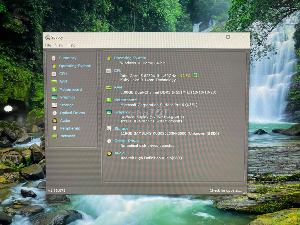 Microsoft Surface Pro 6 i5-8250U 8GB/128GB. Mua bán Laptop tại Quận Bình Tân Tp Hồ Chí Minh được đăng bởi Tài huỳnh hình 1