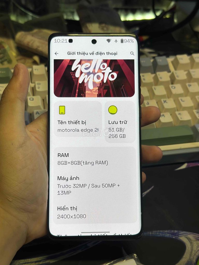 Motorola Edge 2024 256GB. Mua bán Điện thoại tại Huyện Trà Ôn Vĩnh Long được đăng bởi khoi hình 1