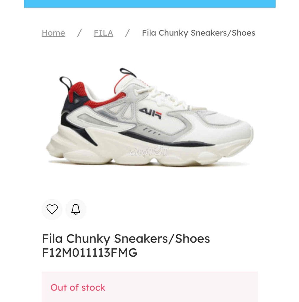 [CHÍNH HÃNG] [Mới 98%] FILA Chunky, mua mới 2tr