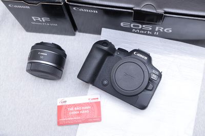 📸 Máy ảnh Canon EOS R6 Mark II + RF 50stm NHƯ NEW.
