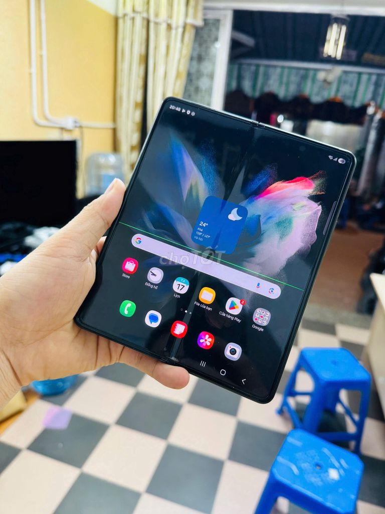 Samsung Z Fold 3 256GB Đen Chính Hãng sọc màn. Mua bán Điện thoại tại Quận Đống Đa Hà Nội được đăng bởi NHẬT LỆ CAMERA hình 1