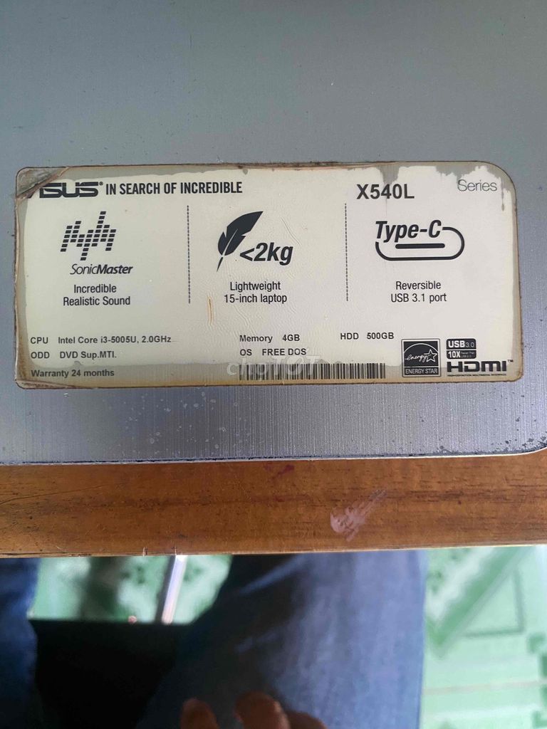 Asus X540L i3-5005U 15 inch 4GB/500GB. Mua bán Laptop tại Quận 7 Tp Hồ Chí Minh được đăng bởi Hiếu hình 1