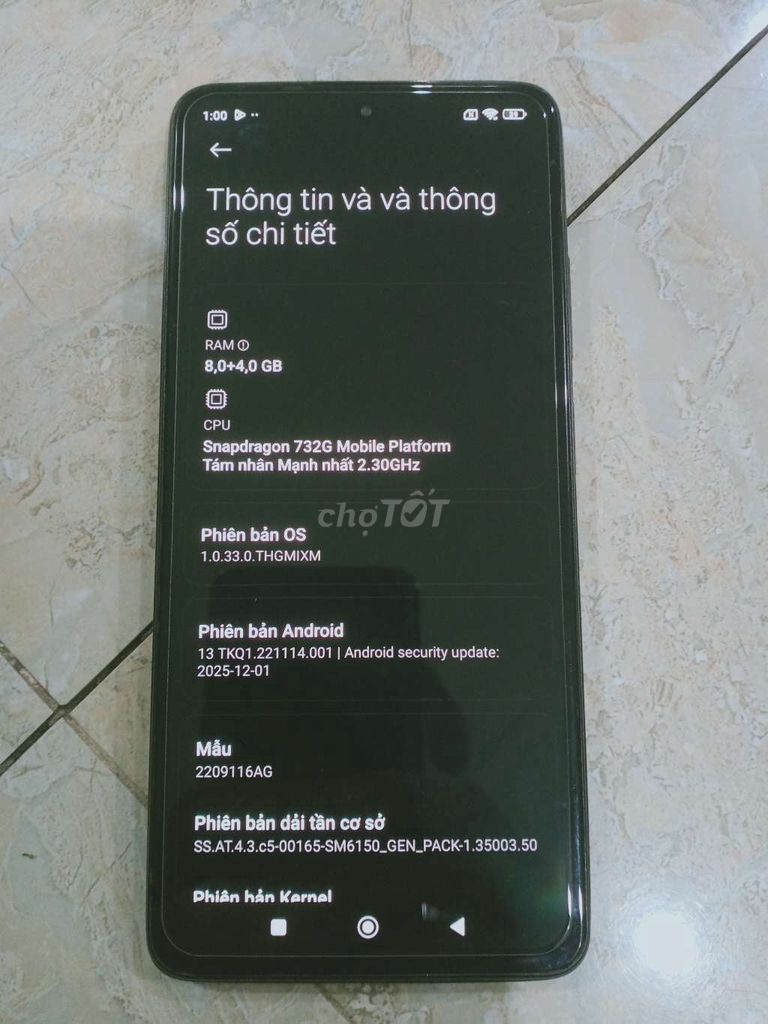 Xiaomi Redmi Note 12 Pro 128GB Đen. Mua bán Điện thoại tại Quận Lê Chân Hải Phòng được đăng bởi Tien Duong hình 1