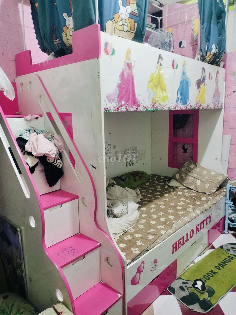 Giường tầng Nữ Hồng, trắng 1m/1m2. Mua bán Giường, chăn ga gối nệm tại Huyện Củ Chi Tp Hồ Chí Minh được đăng bởi lệ lương hình 1