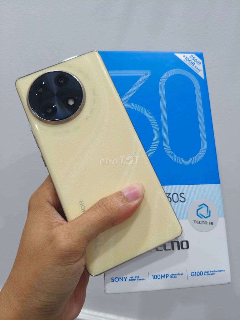 Tecno Camon 30s 256GB Vàng bảo hành 12 tháng. Mua bán Điện thoại tại Quận Hải Châu Đà Nẵng được đăng bởi Tú Anh hình 1