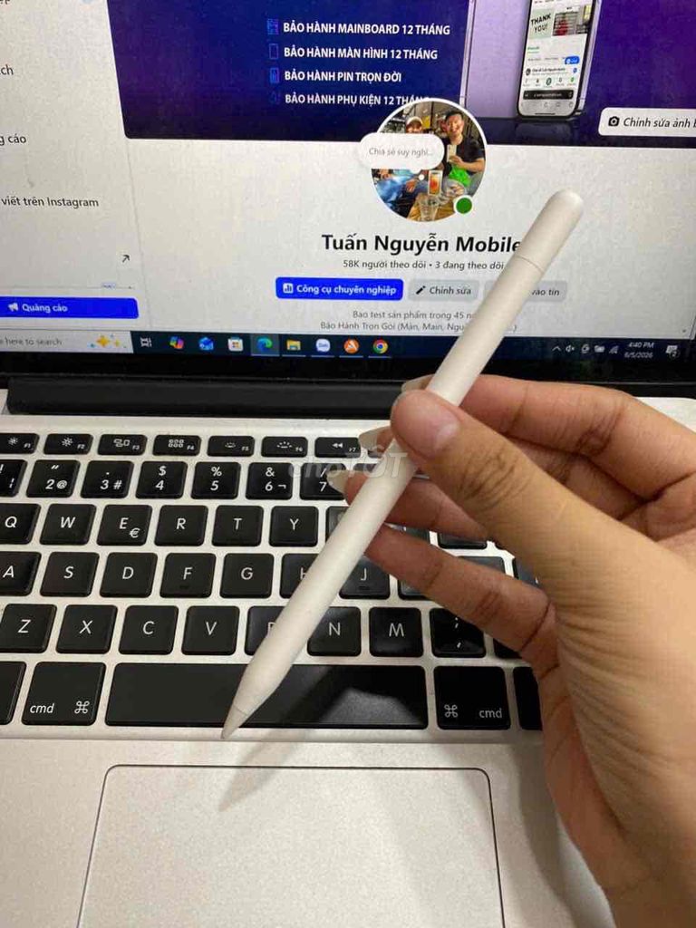 Bút cảm ứng Apple Pencil USB-C Trắng. Mua bán Máy tính bảng tại Quận 3 Tp Hồ Chí Minh được đăng bởi Tuấn Nguyễn hình 1
