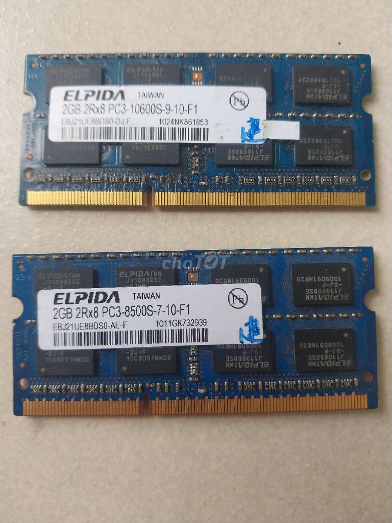 RAM Laptop 2GB DDR3 PC3-10600S Đã sử dụng. Mua bán Linh kiện (RAM, Card...) tại Quận Tân Phú Tp Hồ Chí Minh được đăng bởi Tuân hình 1