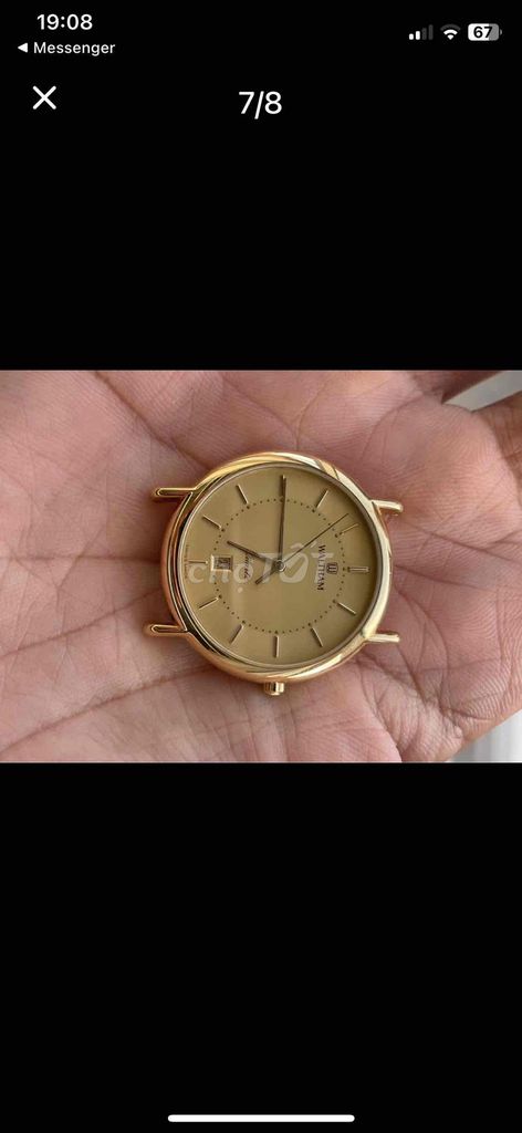 Đồng hồ Waltham Thụy Sĩ Quartz Vàng. Mua bán Đồng hồ tại Huyện Cai Lậy Tiền Giang được đăng bởi Ngô Hoàng Thanh hình 1