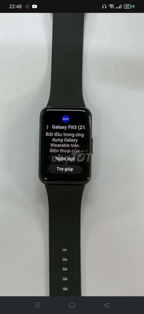 Samsung Galaxy Fit3 Đen. Mua bán Thiết bị đeo thông minh tại Huyện Hóc Môn Tp Hồ Chí Minh được đăng bởi Van Phuoc Dinh hình 1
