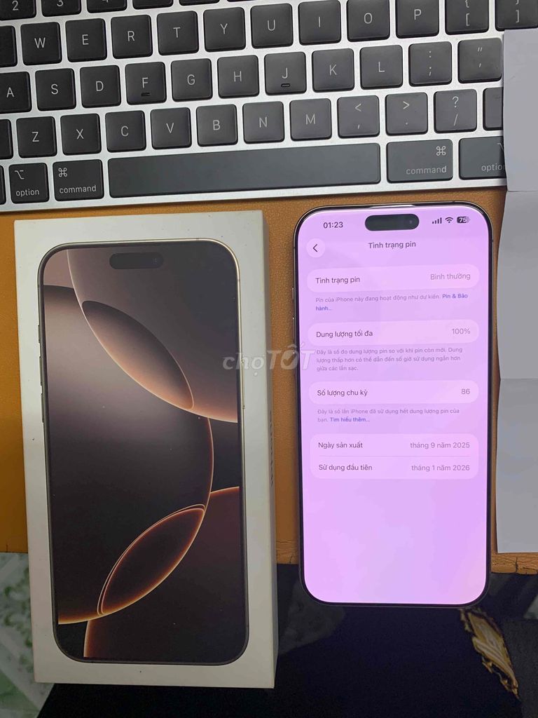 iPhone 16 Pro Max 1TB PA/A Pin 100% Có Khe Sim. Mua bán Điện thoại tại Quận 5 Tp Hồ Chí Minh được đăng bởi Phạm Hùng Tiến hình 1
