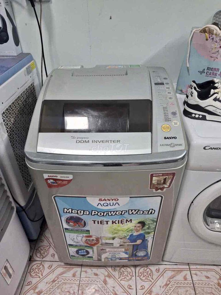 Thanh lý máy giặt Sanyo inverter 9kg chạy tốt. Mua bán Máy giặt tại Thành phố Thủ Đức Tp Hồ Chí Minh được đăng bởi Quí Vũ Official hình 1