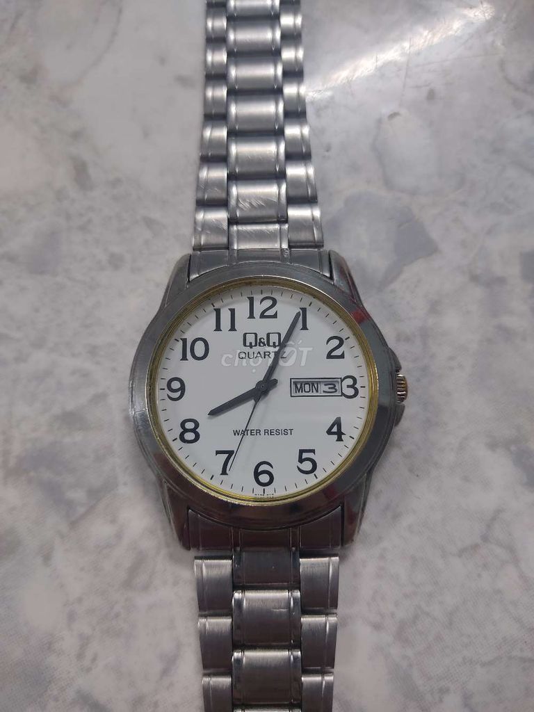 Đồng hồ Q&Q dây thép size mặt 40mm 2 lịch. Mua bán Đồng hồ tại Huyện Tư Nghĩa Quảng Ngãi được đăng bởi Anh Tuấn 76 hình 1