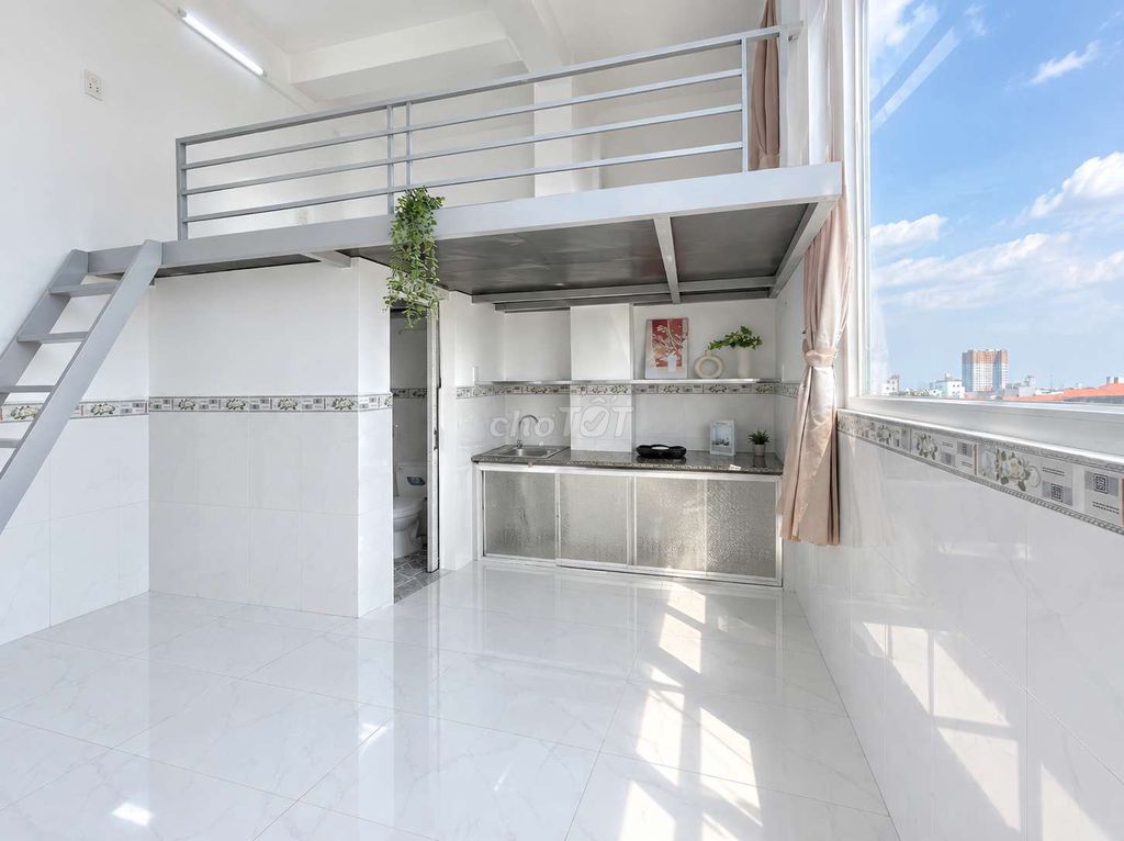🚨PHÒNG DUPLEX CỬA SỔ VIEWS KÍNH - 5P VHU - CV ĐẦM SEN - SẴN THANG MÁY