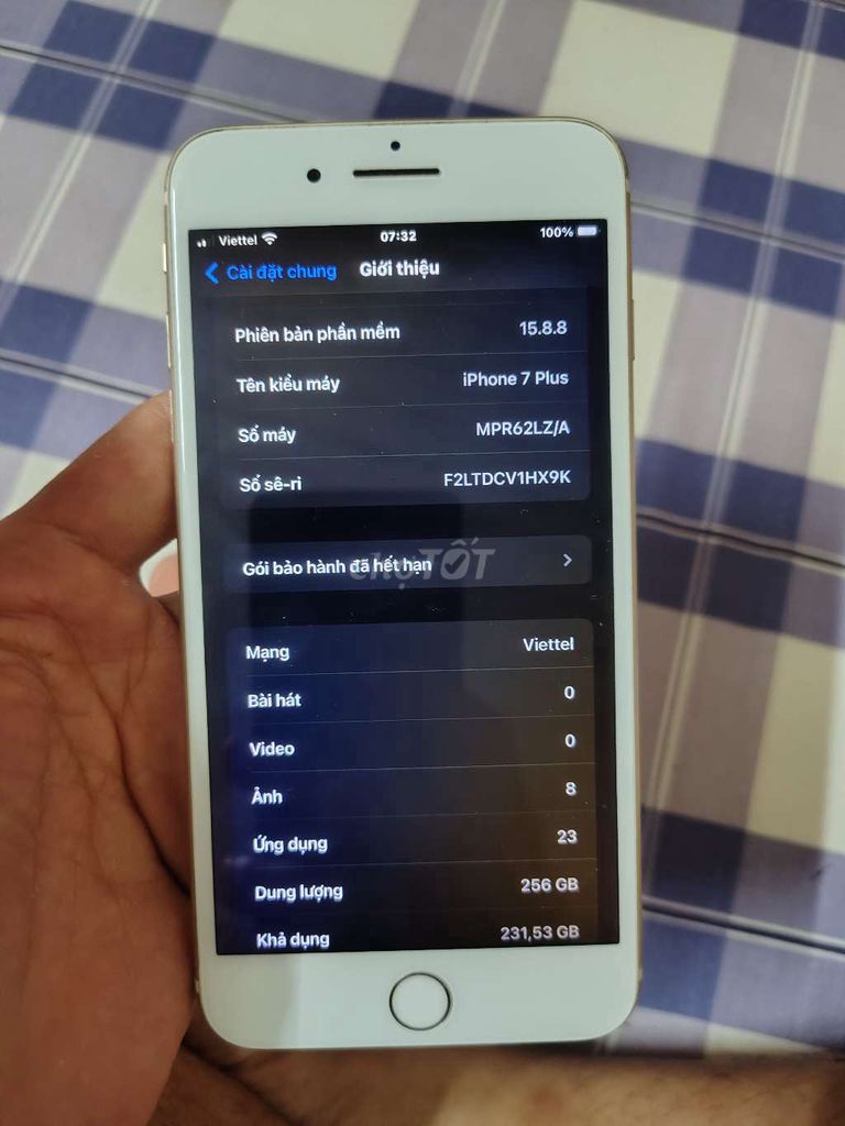 iPhone 7 plus. Mua bán Điện thoại tại Huyện Gia Lâm Hà Nội được đăng bởi mrsiro hình 1