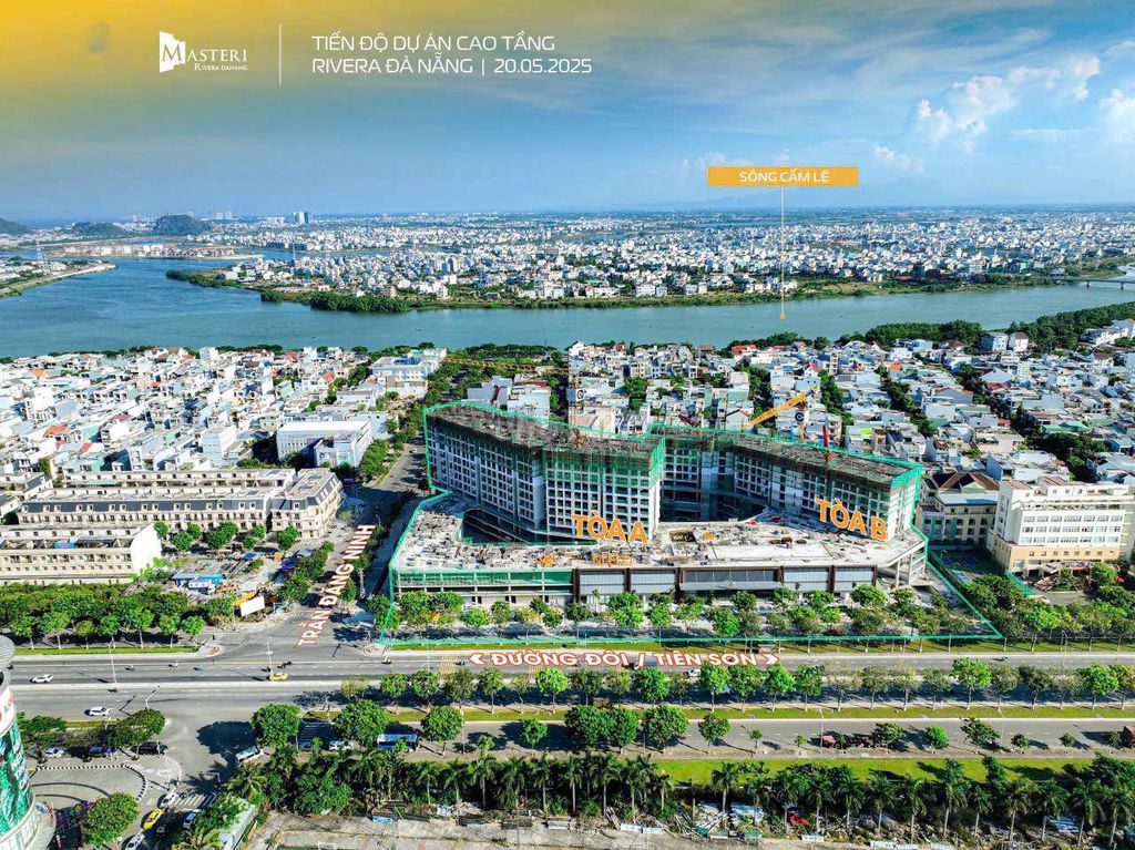 Sở hữu căn góc 3 PN Masteri Rivera Đà Năng, dtích 80m2,giá 6,2 tỷ