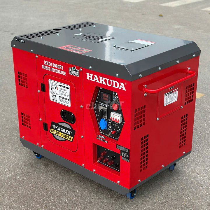 Máy phát điện Hakuda HKD10000P3 Đỏ. Mua bán Đồ chuyên dụng, Giống nuôi trồng tại Quận Hoàng Mai Hà Nội được đăng bởi Tổng Kho 0868 Phát Điện 342 955 hình 1