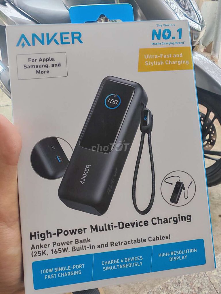 Sạc dự phòng Anker 25000 mAh. Mua bán Phụ kiện (Màn hình, Chuột...) tại Thành phố Vĩnh Yên Vĩnh Phúc được đăng bởi Minh Anh Vũ hình 1