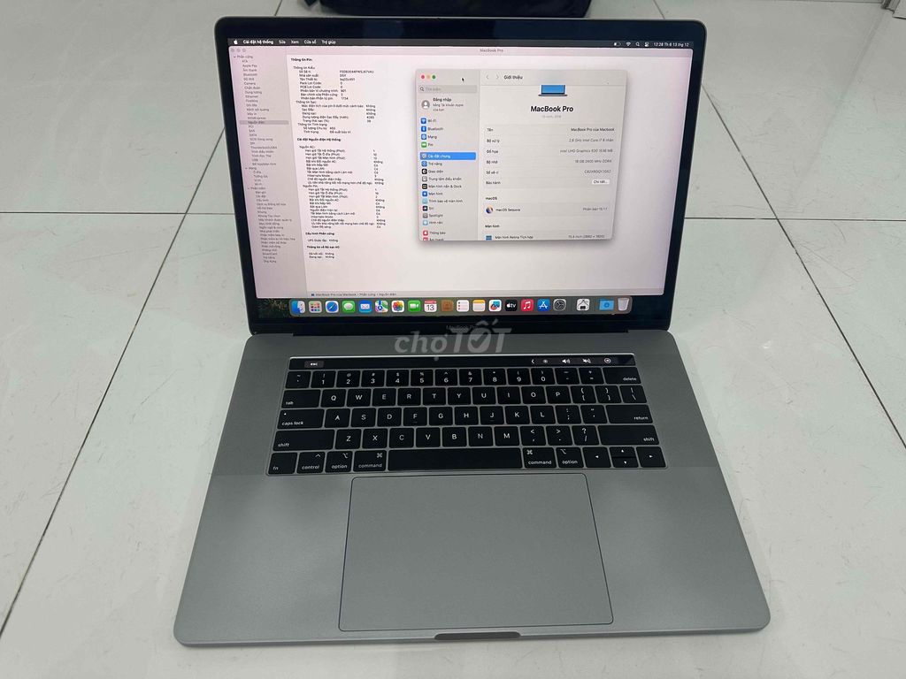 Macbook Pro 15 2018 i7 16gb 512gb Vgn 4gb nguyên z