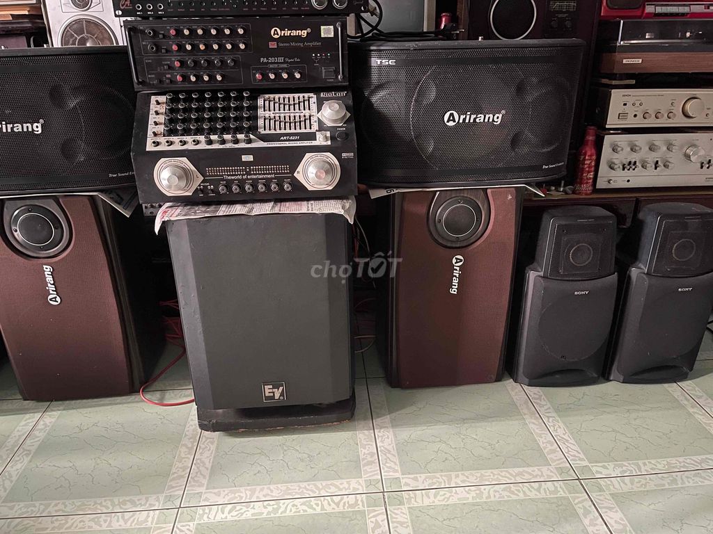 Dàn âm thanh Arirang Đen, Nâu đã sử dụng. Mua bán Tivi, Âm thanh tại Quận Cẩm Lệ Đà Nẵng được đăng bởi Mr 7 hình 1