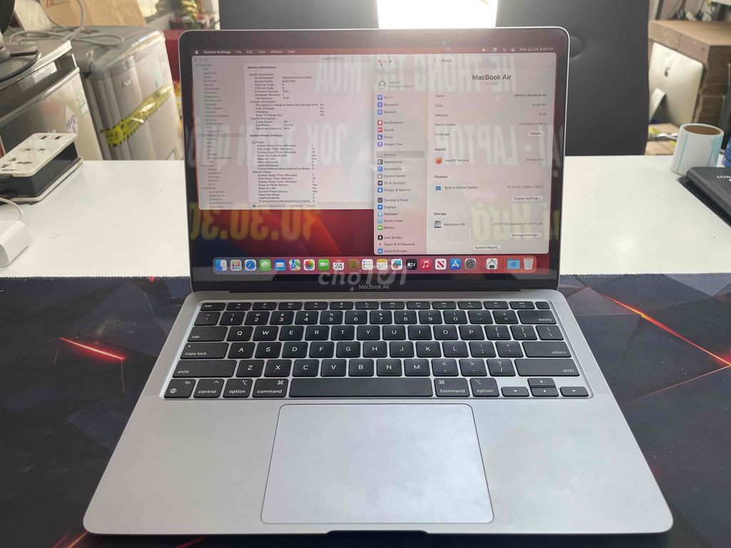 MacBook Air M1 8GB/256GB Pin 98 Đẹp. Mua bán Laptop tại Quận Gò Vấp Tp Hồ Chí Minh được đăng bởi Chí Hướng Group  hình 1