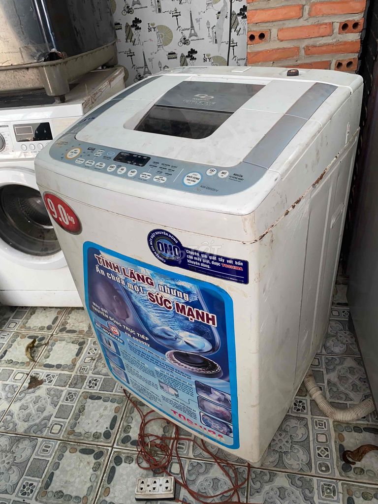 Máy giặt Toshiba inverter 9kg chạy ok