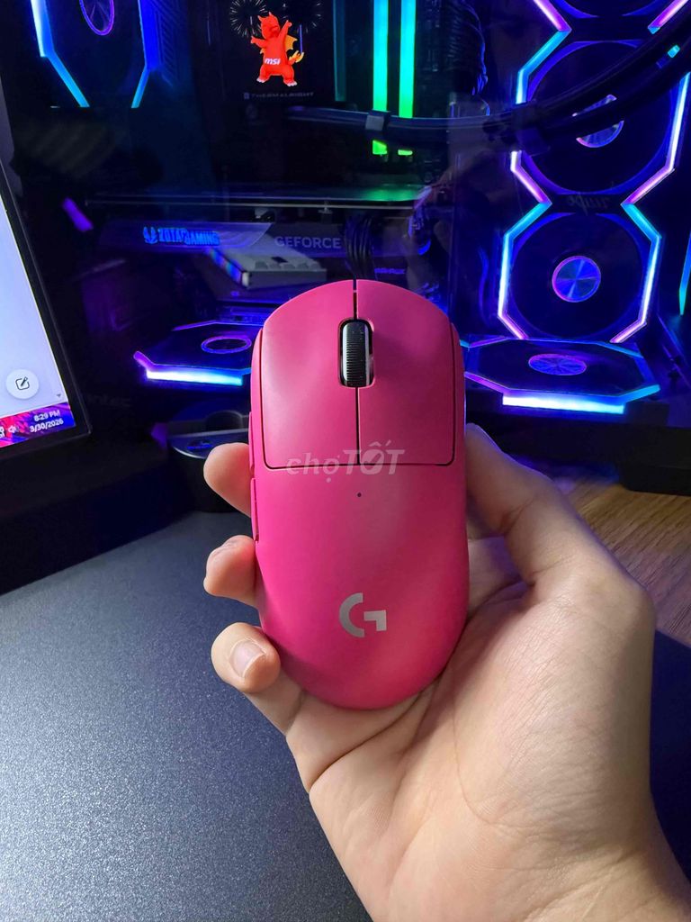 Chuột Logitech Superlight 2 Hồng. Mua bán Phụ kiện (Màn hình, Chuột...) tại Quận Cẩm Lệ Đà Nẵng được đăng bởi Tấn Anh hình 1