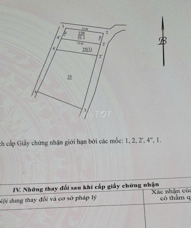 Mảnh đất 51m2 có nhà C4 lô góc 3 mặt ngõ, phố Cầu Cốc Tây Mỗ NTL HN.