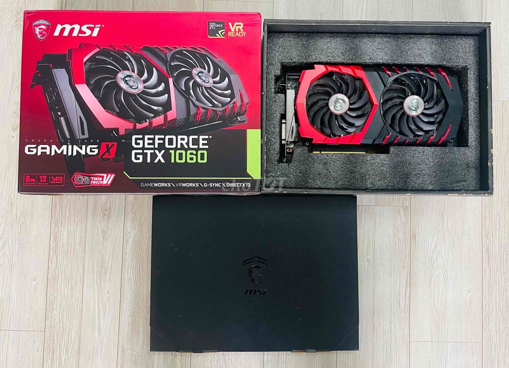 Card Msi GTX 1060 6G Gaming X full box đẹp keng