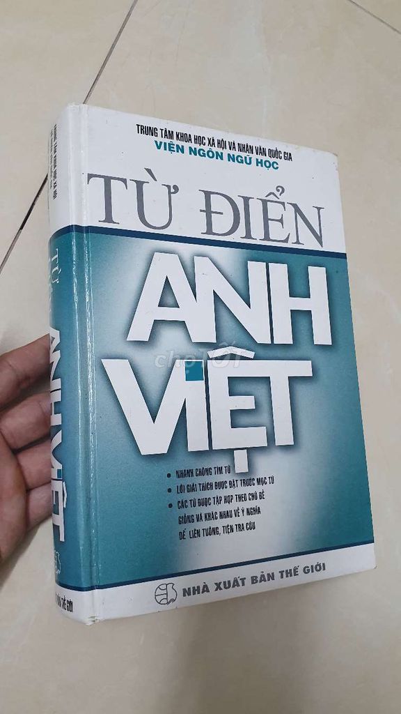 Từ điển Anh Việt. Mua bán Sách tại Quận Bình Tân Tp Hồ Chí Minh được đăng bởi Sách Củ  hình 1