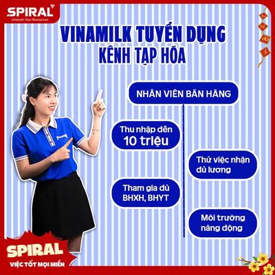 [Đồng Tháp cũ] Vinamilk Tuyển NV Tư Vấn Bán Hảng