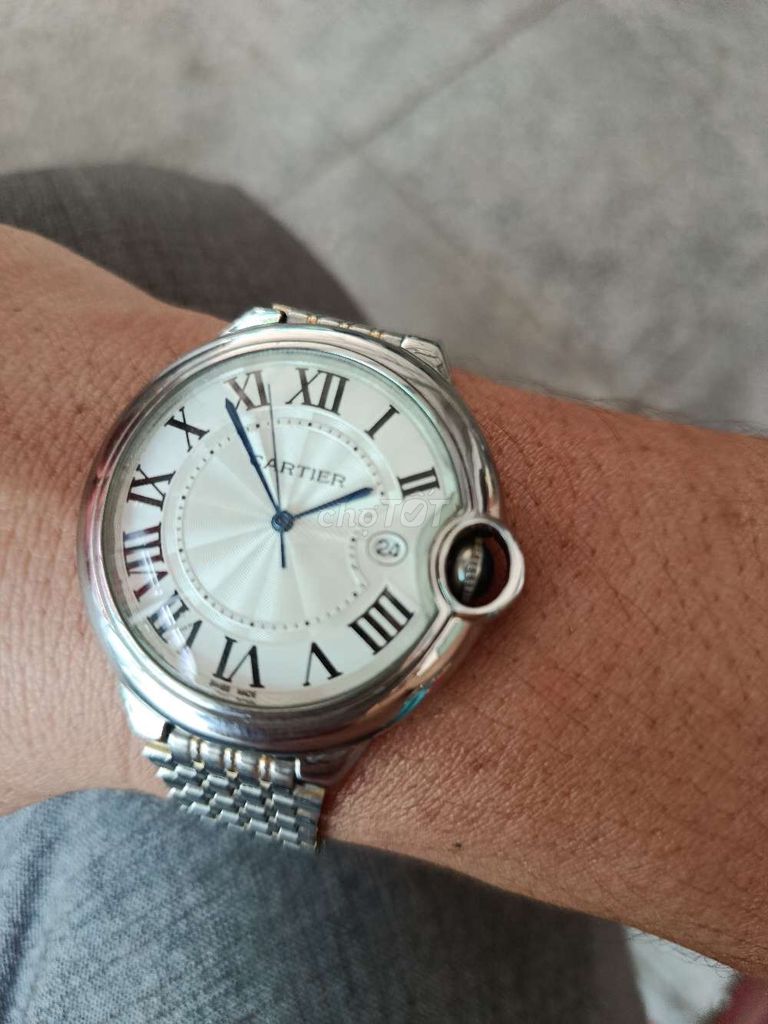 Đồng hồ Cartier Inox Bạc Nam. Mua bán Đồng hồ tại Huyện Hòa Thành Tây Ninh được đăng bởi Long Thien Long hình 1
