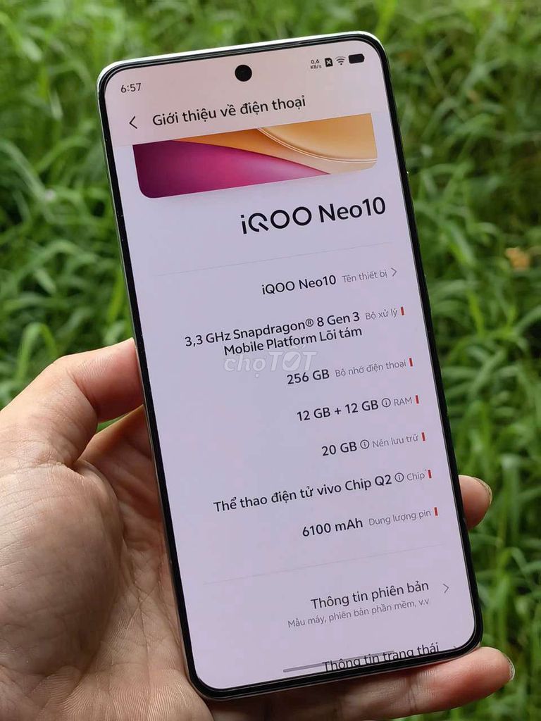 Bán có giao lưu iQOO Neo10 Fullbox. Mua bán Điện thoại tại Quận Ngũ Hành Sơn Đà Nẵng được đăng bởi Hoàn hình 1