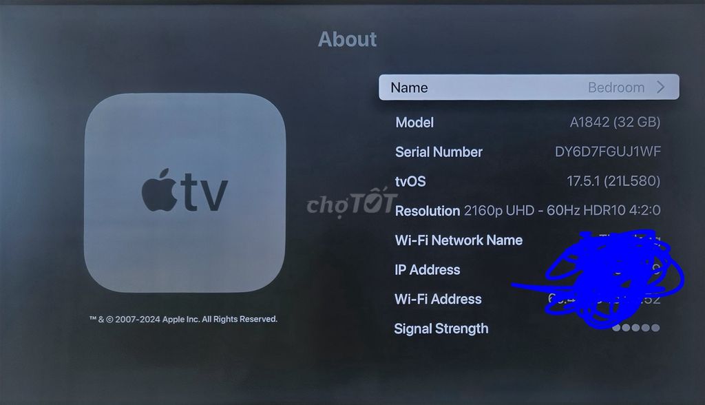 Apple TV 4K (A1842) - 32GB. Mua bán Tivi, Âm thanh tại Quận Bình Thạnh Tp Hồ Chí Minh được đăng bởi Eugene B hình 1