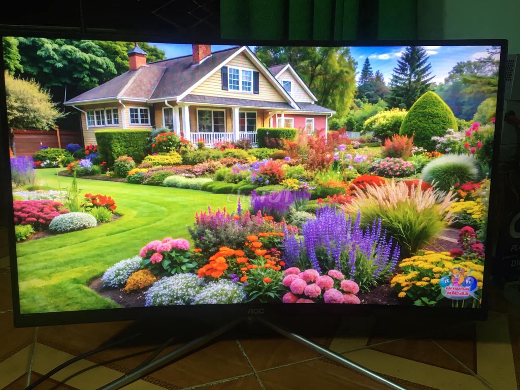 Màn cong AOC 27 inch full HD tràn viền đẹp như mới