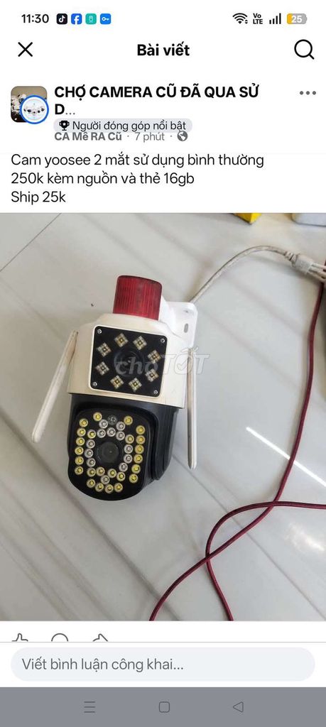 Camera Yoosee Trắng Đen 16GB. Mua bán Máy ảnh, Máy quay tại Thành phố Tuy Hòa Phú Yên được đăng bởi Phạm Ngọc Thi hình 1