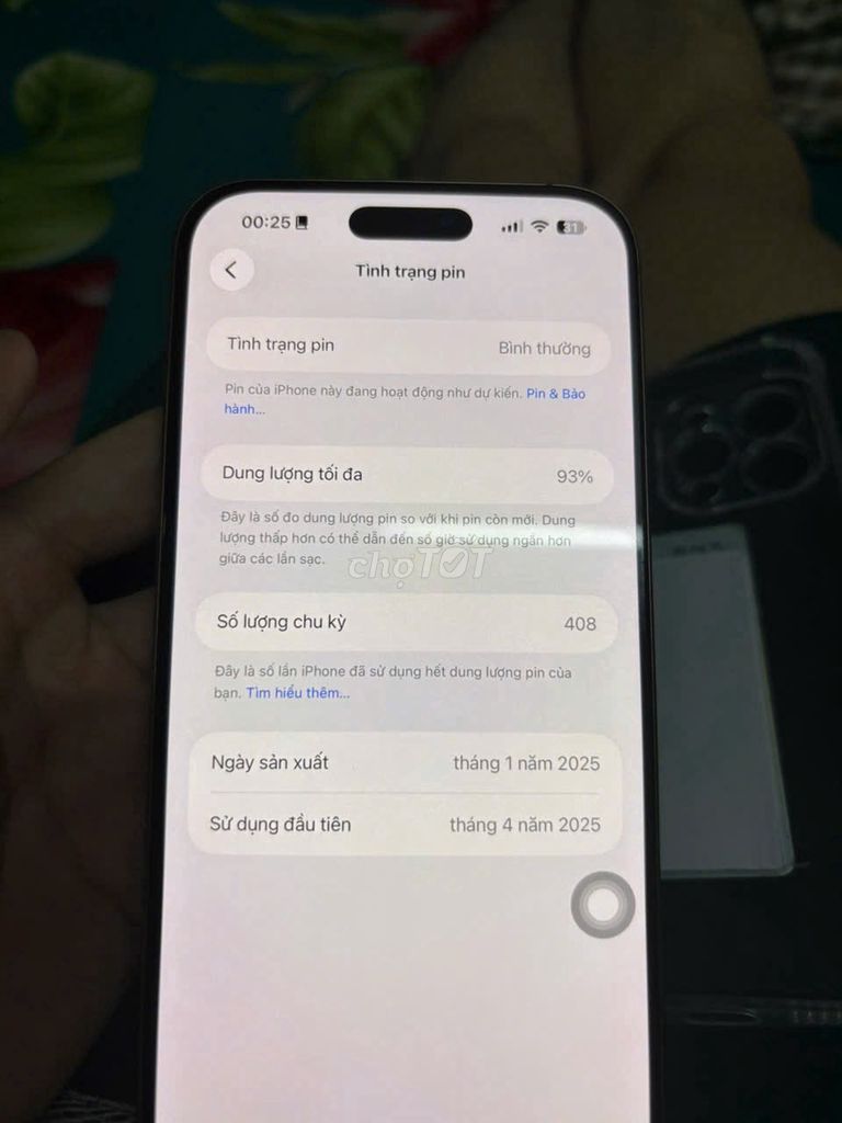 iPhone 16 Pro Max 256GB Vàng Đã sử dụng. Mua bán Điện thoại tại Thành phố Thủ Dầu Một Bình Dương được đăng bởi Thai dui hình 1