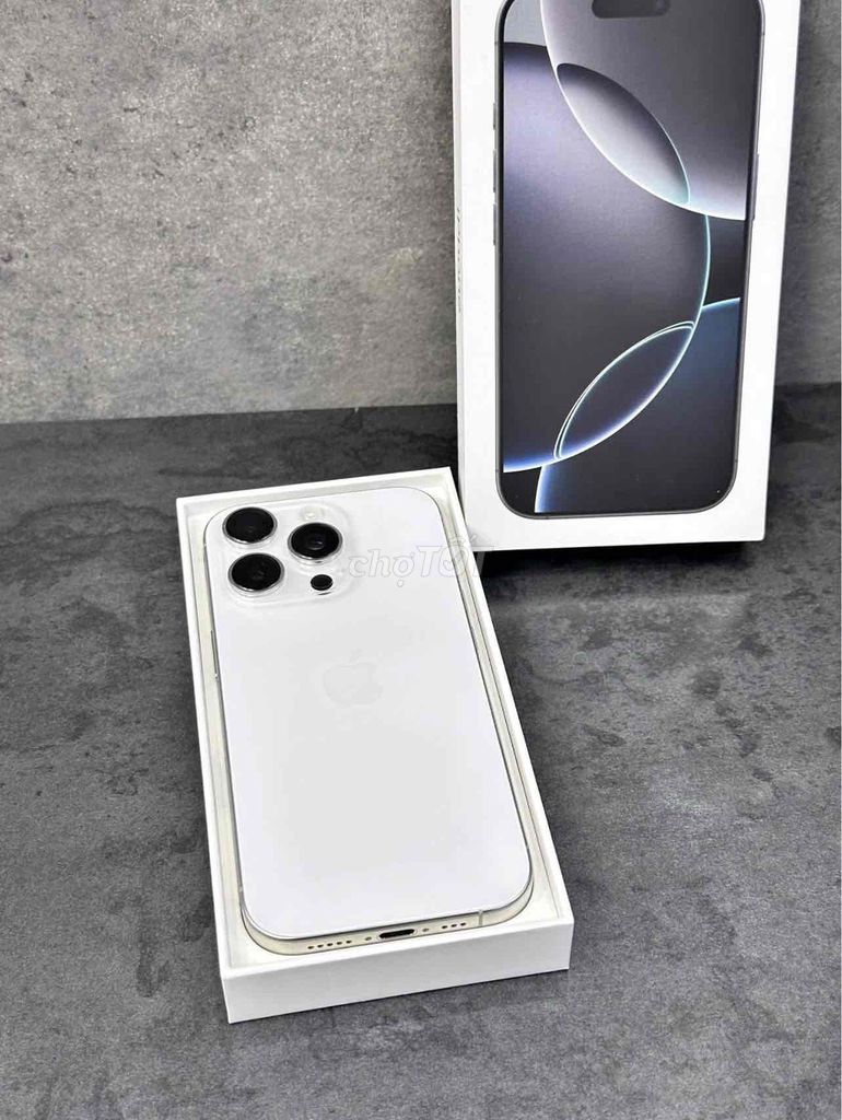 iPhone 16 Pro Max 256G Trắng FULLBOX BH APPLE 2025. Mua bán Điện thoại tại Quận Hà Đông Hà Nội được đăng bởi iStockHCM hình 1